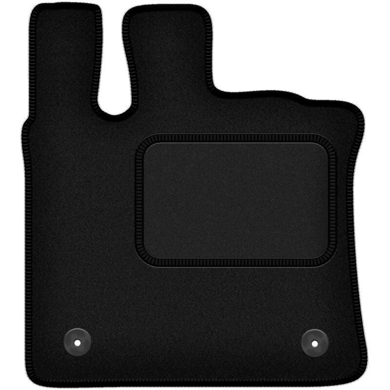 Tapis conducteur noir pour : Renault Captur II crossover (2020-)