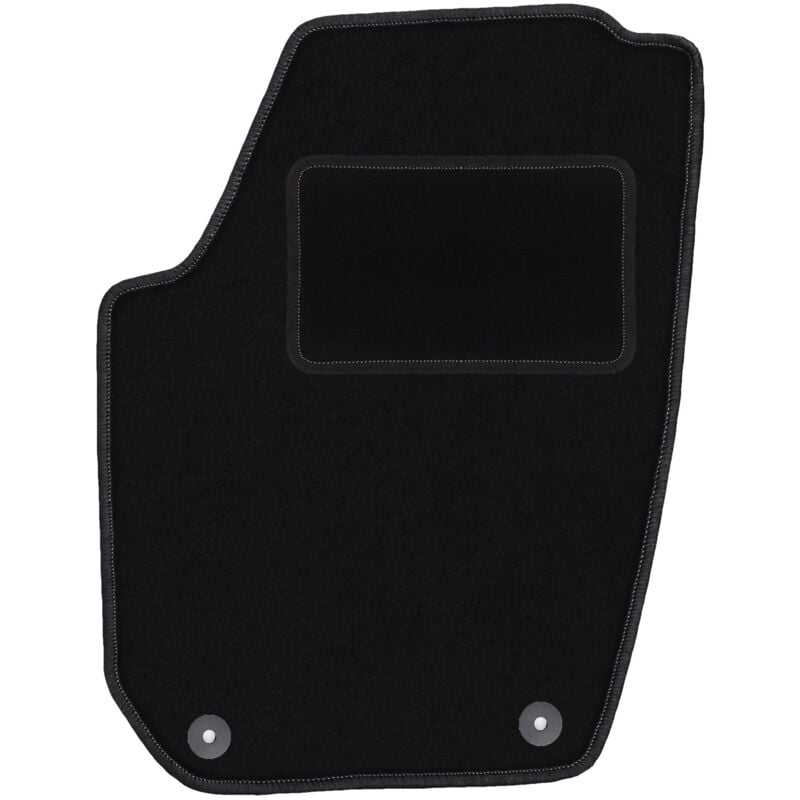 Tapis conducteur noir pour Skoda Fabia II à hayon, break (2007-2014)