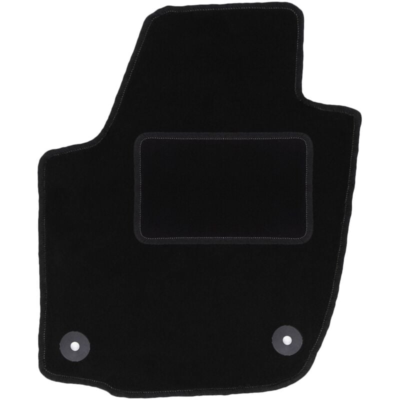 Tapis conducteur noir pour : Skoda Roomster combivan (2006-2015)