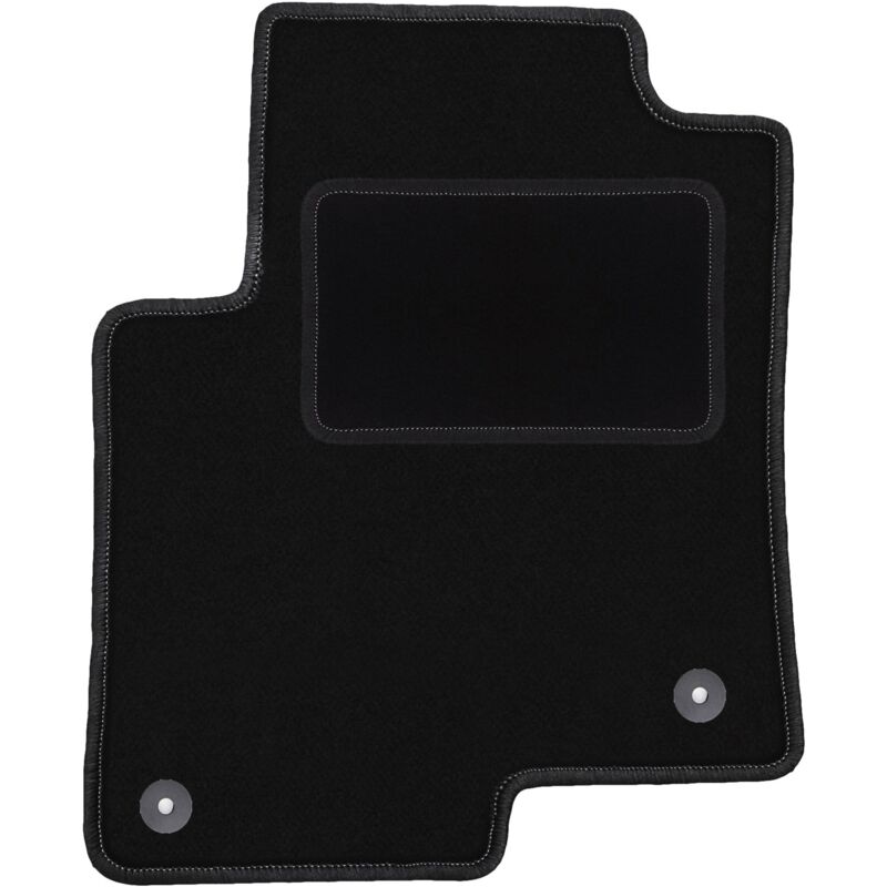 Tapis conducteur noir pour : Smart ForFour I à hayon (2004-2007)