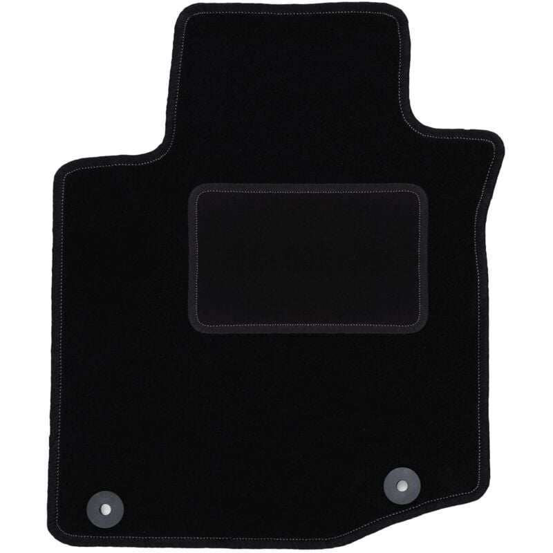 Tapis conducteur noir pour : Toyota Aygo I à hayon (2005-2014)