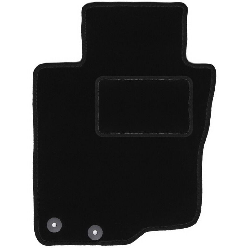 Tapis conducteur noir pour : Toyota Hilux VIII pick-up (2015-)