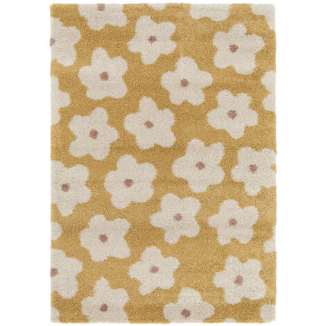 Tapis contemporain à motif floral - 120x170cm - Flora II