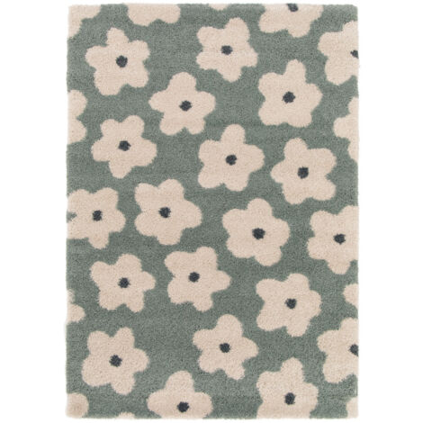 Tapis contemporain à motif floral - 160x230cm - Flora II