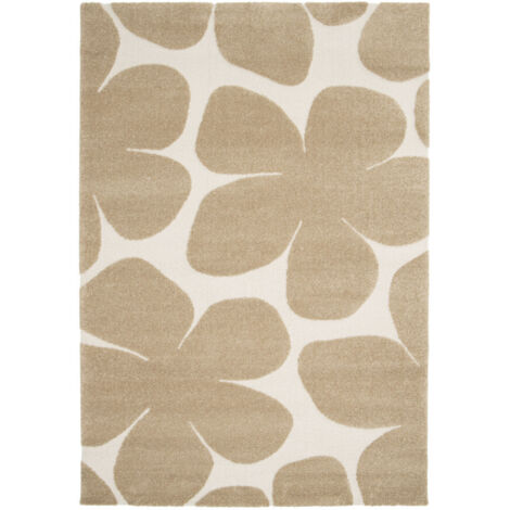 Tapis contemporain à motif floral en relief - 200x290cm - Flow