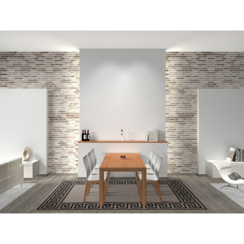 Tapis contemporain Fipoca II Argenté 160x230 - Argenté