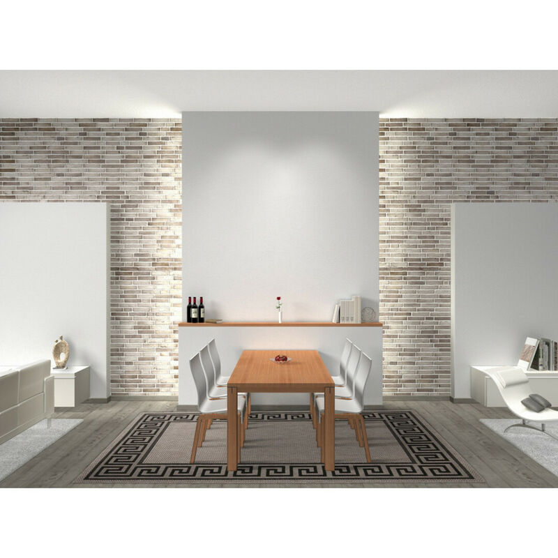 Tapis contemporain Fipoca II Argenté 200x290 - Argenté