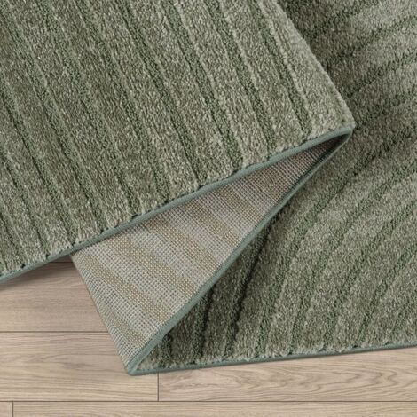 Tapis contemporain - Modèle Everest - Effet 3D - Vert - 240 x 340 cm