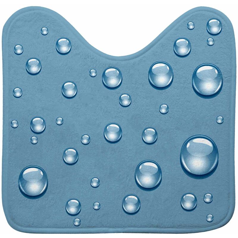 Tapis contour de wc 45 x 45 cm Bulles d eau