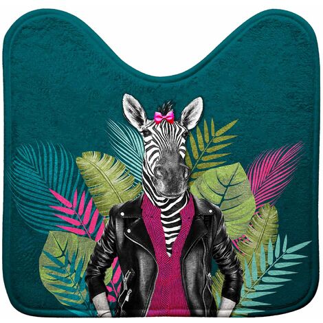 Tapis contour de WC Zebre attitude