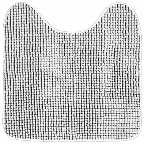 Tapis Contour WC "Sweety" 45x45cm Blanc