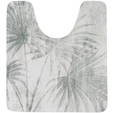 Tapis contour WC ultra absorbant 45 x 50 cm déco Oasis Urban - TENDANCE