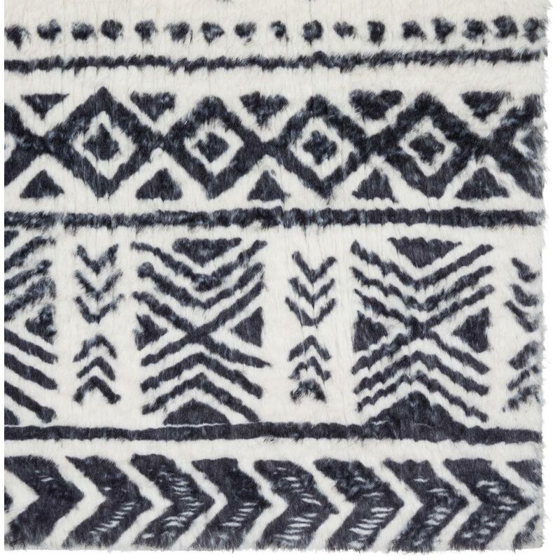 Atmosphera - Tapis Couka en fausse fourrure 60x90cm créateur d'intérieur