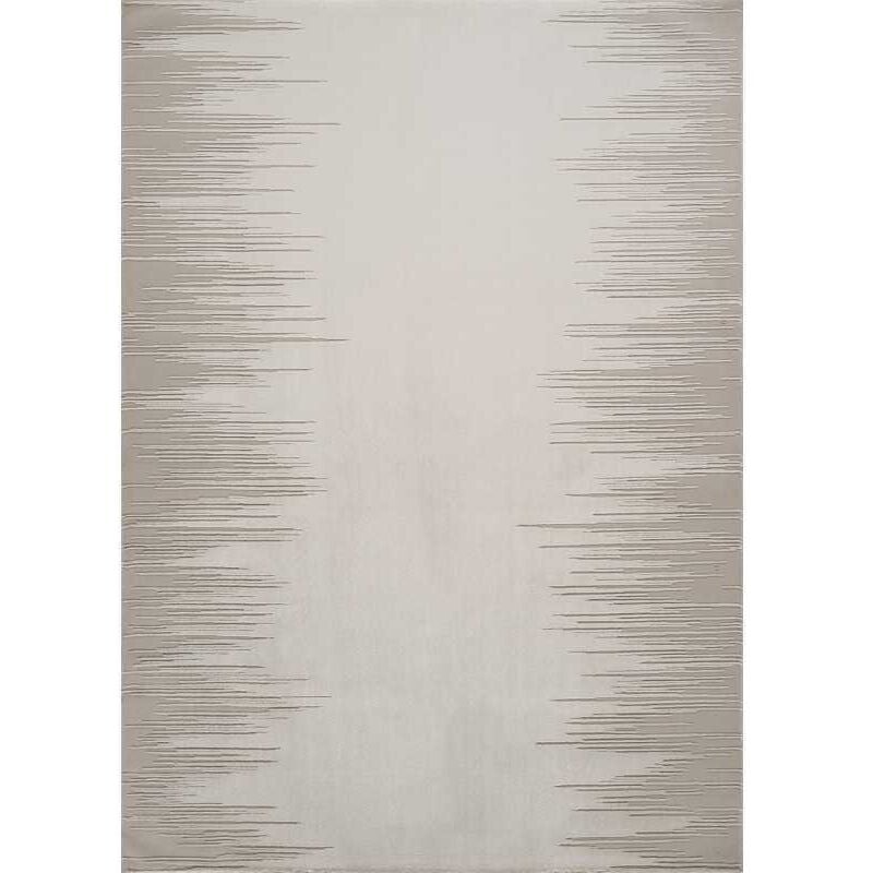 Tapis couloir lavable en machine moderne beige oslo 76 en matière recyclée 80x300 cm
