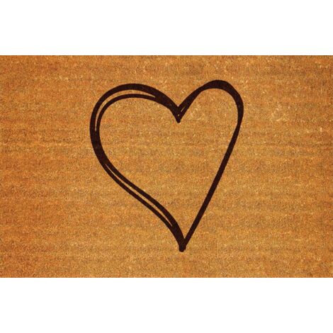 TAPIS COUNTRY FAUX COCO HEART55X70 COUNTRY SS BORDURE MERCURY 000139-1 SS BORD