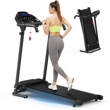Tapis course compact 2 en 1, marche jogging, capacité 120 kg, portable