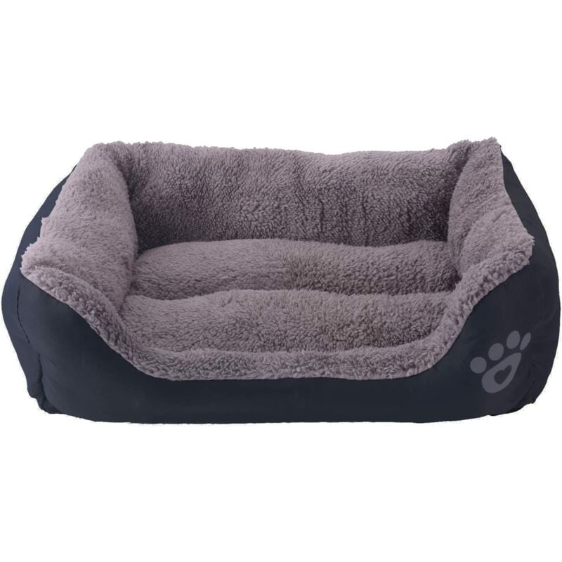 Tapis, coussin et matelas pour chien, Couchage pour chien - Panier pour Chien et Chat - 54×42cm(Noir)