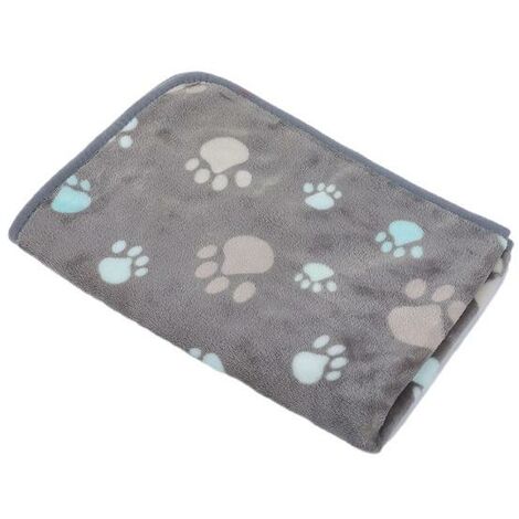 Tapis, coussin et matelas pour chien couverture polaire corail gris foncé
