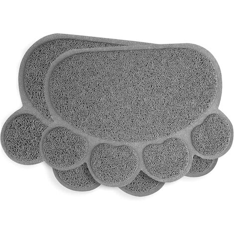 Tapis, coussin et matelas pour chien Lot de 2 tapis de litière pour chat mignon en forme de patte pour animal domestique, 38,1 x 30,5 cm pour chat