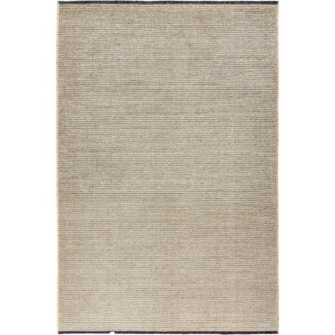 Tapis crème lavable à poil court style moderne luxe - 340 x 240 cm