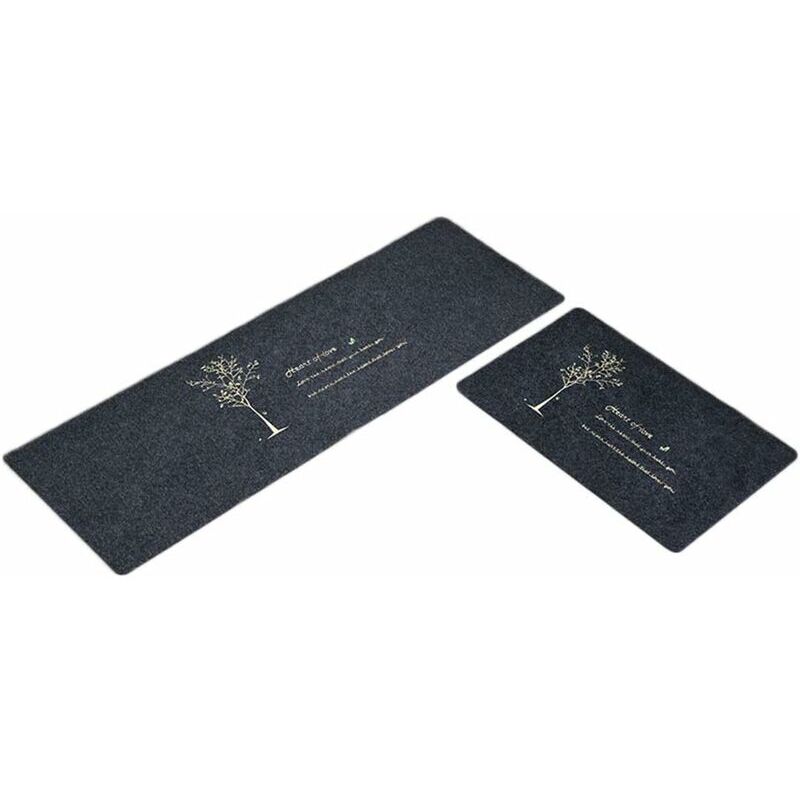 Tapis Cuisine Antidérapant 2 Pièces, Absorbant Eau Tapis pour entrée de Salle de Bain, Paillasson Tapis de Sol Cuisine Devant Evier 7