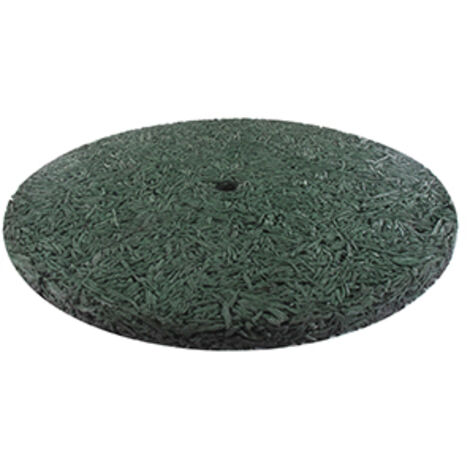 Tapis D'arbre Rond En Caoutchouc Recyclé Vert, Peut être Utilisé Autour D'un Poteau Ou D'un Arbre. ø Ext: 90cm (36) - épaisseur