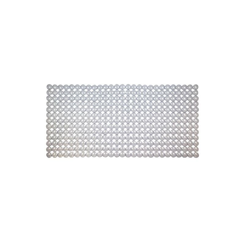 Idmat - Tapis fond de baignoire bulles cristal transparent 72x36cm
