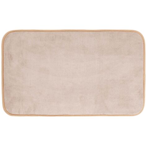 Tapis de bain 45 x 75 cm Vitamine Unie taupe