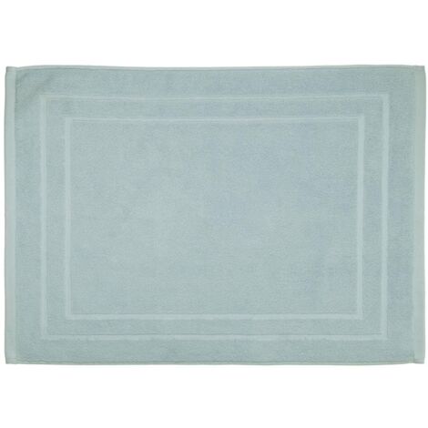 Tapis de bain 50 x 70 cm moderne bleu givre