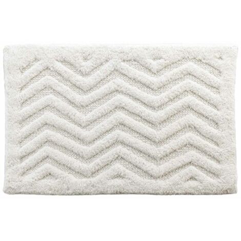 Tapis de bain 50 x 80 cm coton jacquard tufte angelis Sans