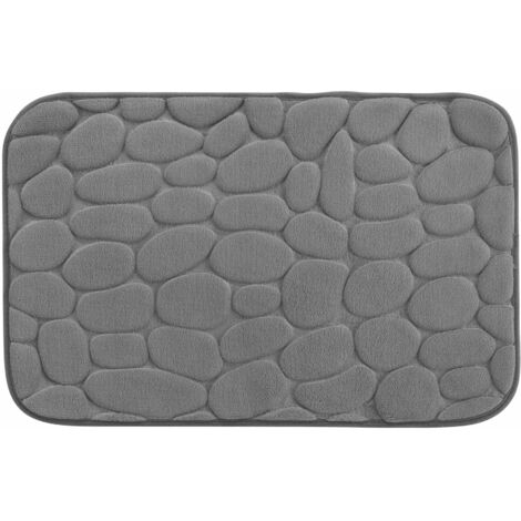 Tapis de bain 50 x 80 cm Ricochet anthracite
