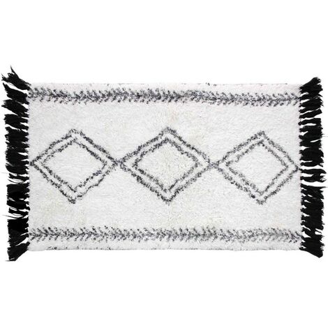 Tapis de bain 50x80cm Freya blanc 100%coton