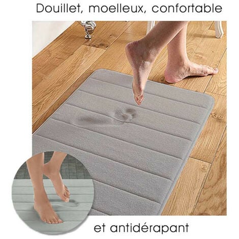 Obrand Toilette Tapis WC Set de 4,Tapis de Bain antidérapant Noir Simple  série d'impression 3D Tapis de piédestal Couverture de siège de Toilette et  Rideau de Douche-B : : Cuisine et Maison