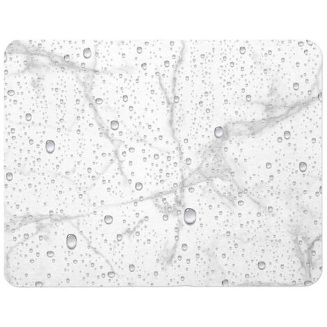 Tapis de Bain à Motifs "Aqua" 50x70cm Blanc