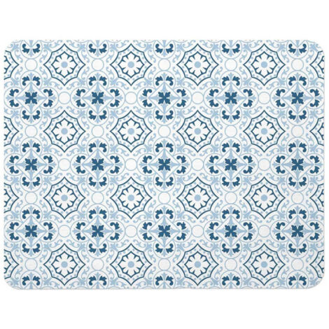 Tapis de Bain à Motifs "Atlanta" 35x45cm Bleu