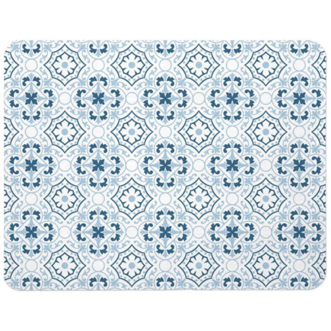 Tapis de Bain à Motifs "Atlanta" 40x60cm Bleu