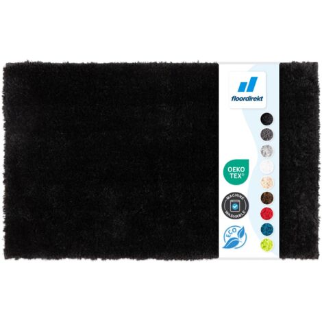 Tapis de Bain à Poils Longs Sky Soft  Noir profond 50 x 60 cm