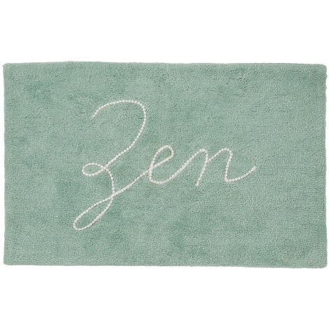 Tapis de bain à texte 50x80 en coton 50x80cm