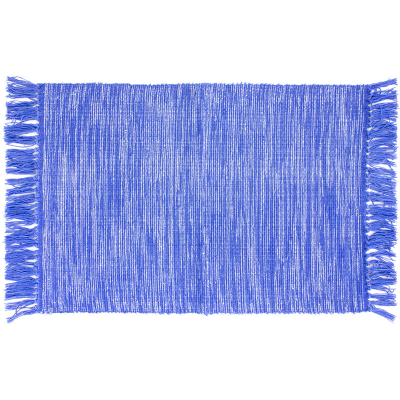 Tapis de bain amorgos 50x70 bleu majorelle