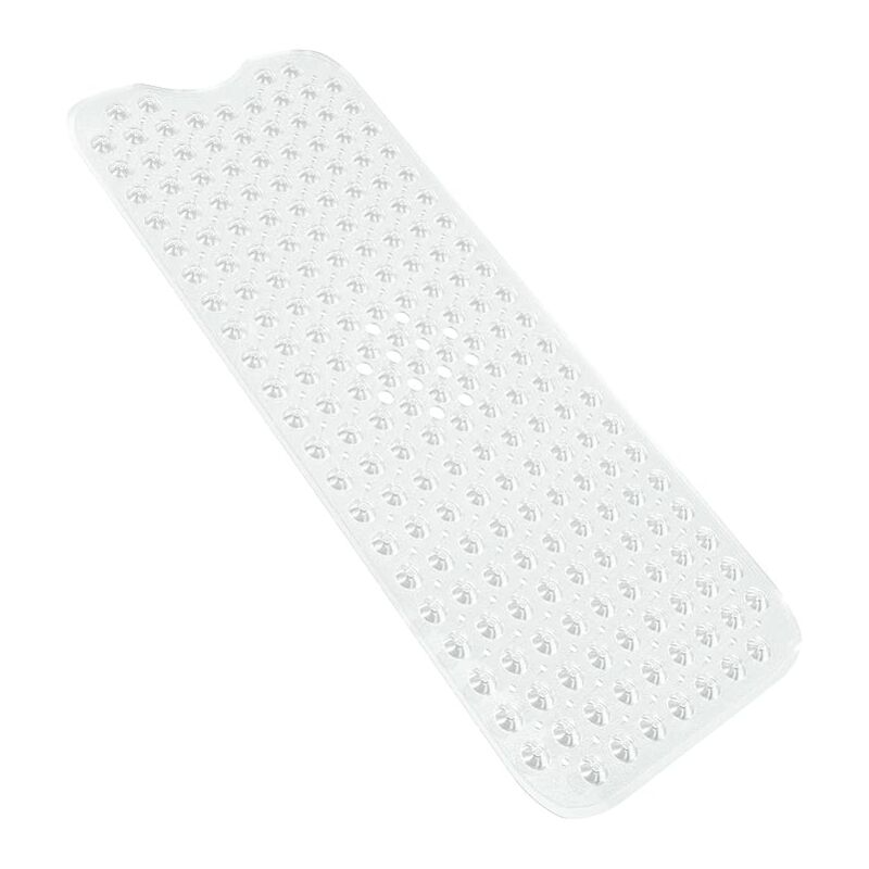 Tapis de bain antidérapant 10040CM extra long, tapis de bain antidérapant, ventouses lavables en machine (couleur transparente).