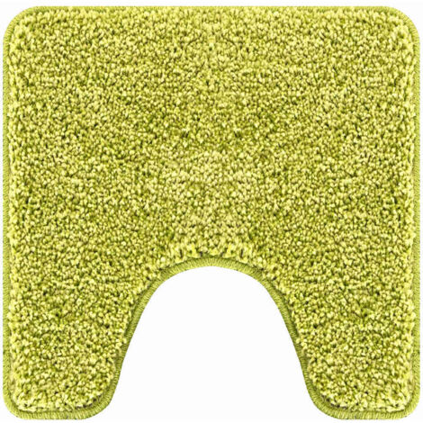 Tapis de bain antidérapant avec découpe pour toilette Vert CFW63209