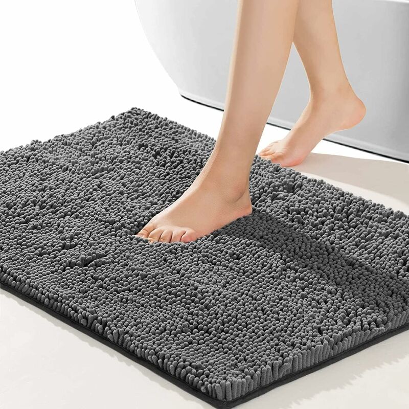 Tapis de bain antidérapant, doux, confortable, épais, durable, tapis de salle de bain, tapis en peluche pour baignoire, douche à effet pluie et sous