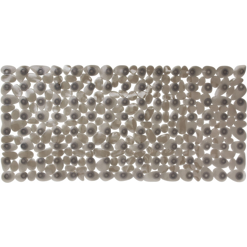Tapis de bain antidérapant zen 33x71 gris