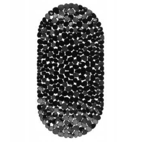 Tapis de bain antidérapant pour baignoire 35 x 68 cm noir