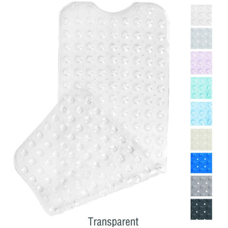 Tapis de Bain Antidérapant PVC avec Ventouses - Tapis Anti-Moisissures pour Douche et Salle de Bain