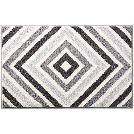 Tapis de bain antidérapant, tapis de bain doux et ultra-absorbant, lavable en machine