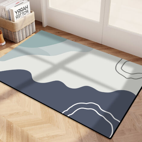 Tapis de bain antidérapant, tapis de bain en terre de diatomées, tapis de bain à séchage rapide, grand tapis de salon, base en caoutchouc antidérapante 50 x 80 cm