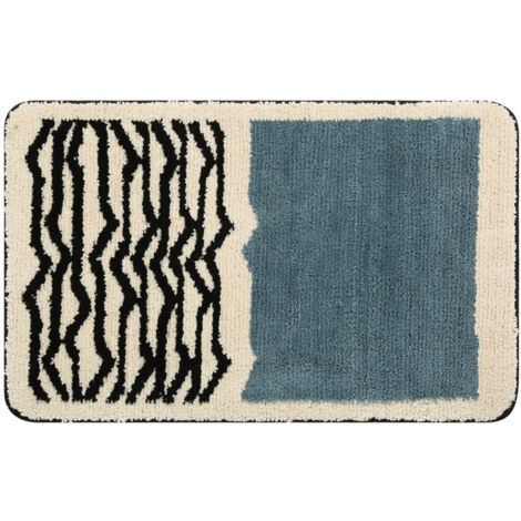 Tapis de bain antidérapant, tapis de cuisine, de salle de bain, de douche en microfibre douce, à séchage rapide, absorbant l'eau, lavable en Machine（40x60cm）