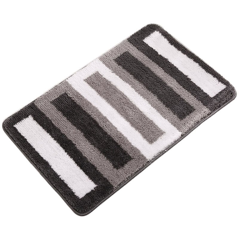 Tapis de bain antidérapant, tapis de cuisine, tapis de salle de bain moelleux, tapis de douche en microfibre douce, séchage rapide, absorbant,