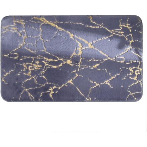Tapis De Bain Antidérapants Super Absorbant Douche Salle De Bain Tapis Doux Plancher De Toilette Faux Lapin Tapis De Cheveux pour La Décoration Intérieure 40x60 Cm